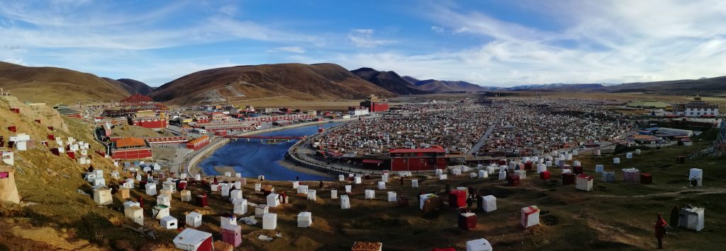Yarchen Monastery in the Kham region of Tibet, home to one of the largest communities of Buddhist nuns in the world